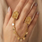 Double Finger Chain Ring