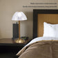 Modern Gold Table Lamp with Pleated Shade